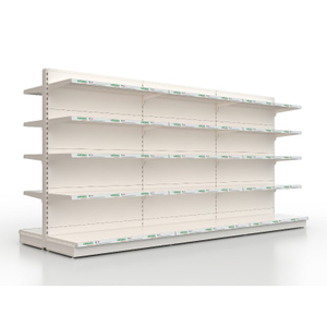 Étagère de supermarché à double côté standard