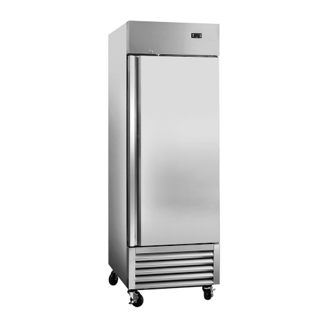 590L / 1 portes / -22 ℃ à -18 ℃ Réfrigération commerciale de congélateur vertical