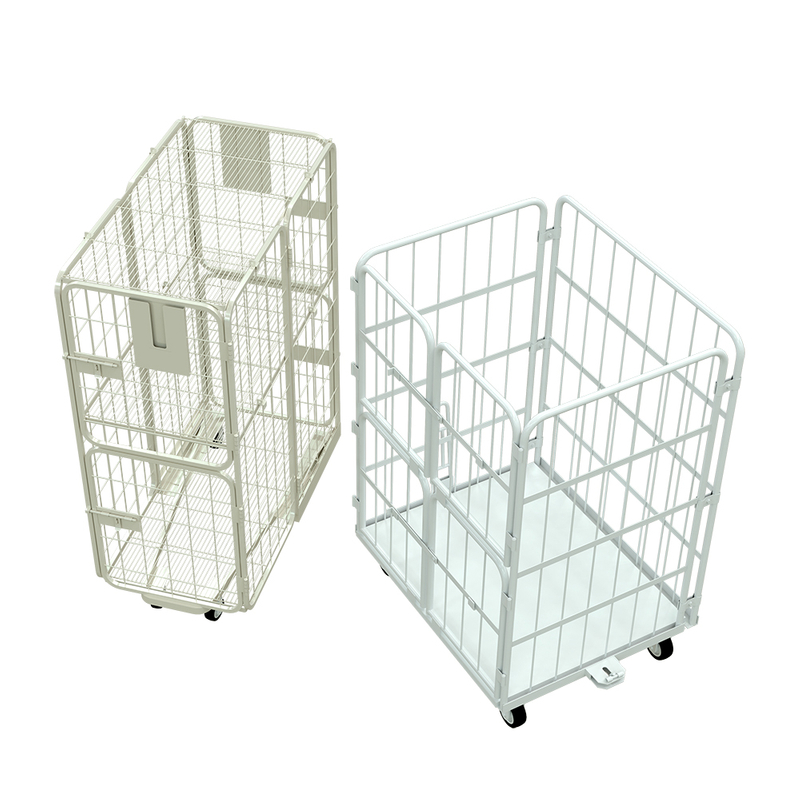 Chariot à cage à double porte à porte à porte double