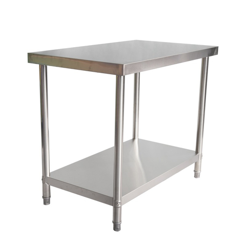 Table commerciale en acier inoxydable