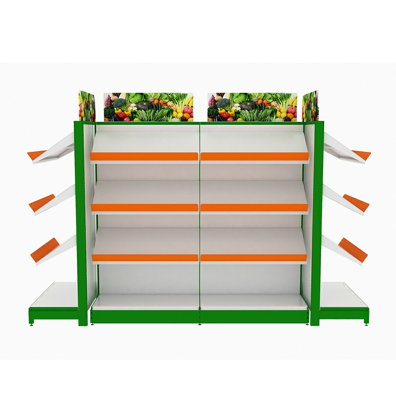 Étagère de supermarché pour les fruits et légumes