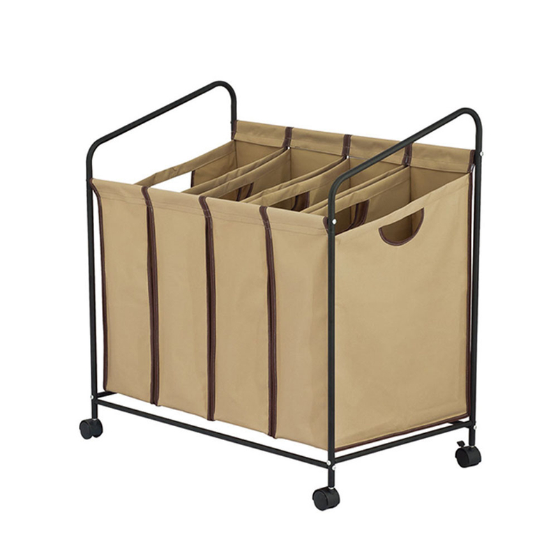 Rack à linge roulant avec panier