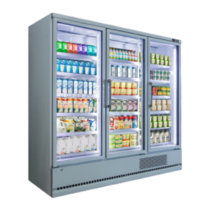 Perg-in vertical multi-pont quotidien réfrigéré -1 ~ 7 ℃ refroidisseur avec porte en verre