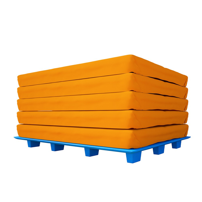 Grande palette en plastique ajusté pour le matelas