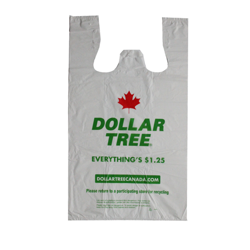 Sac t-shirt en plastique Virgin Resin Recycled Open Open