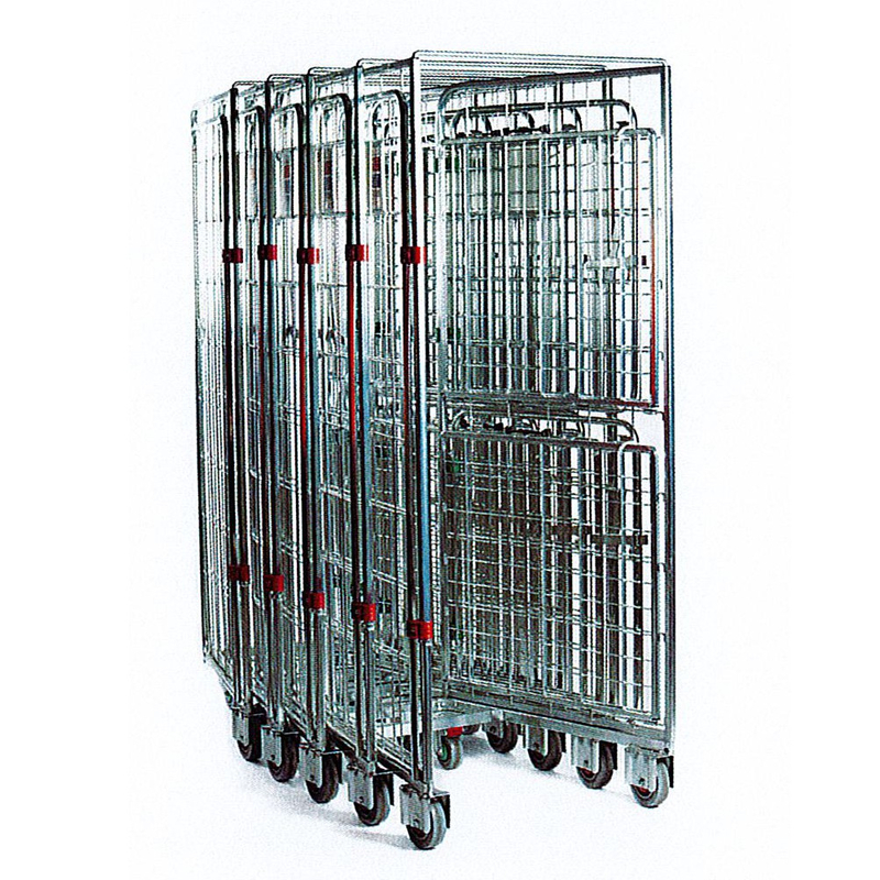 Chariot à cage de rouleau niditable