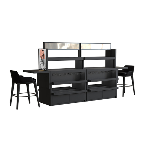 Rack d'affichage pour le magasin de fournitures de beauté