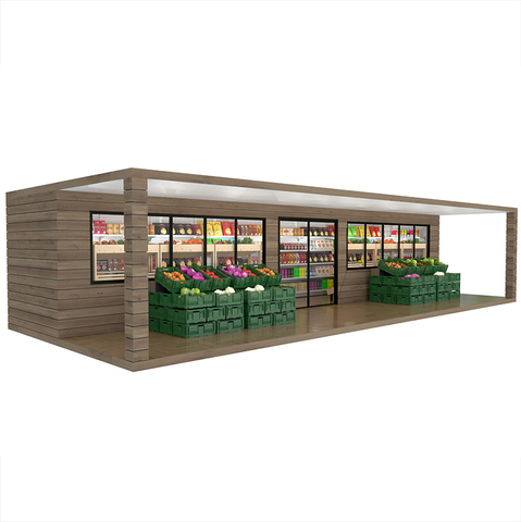 Équipement de supermarché à conteneurs d'expédition