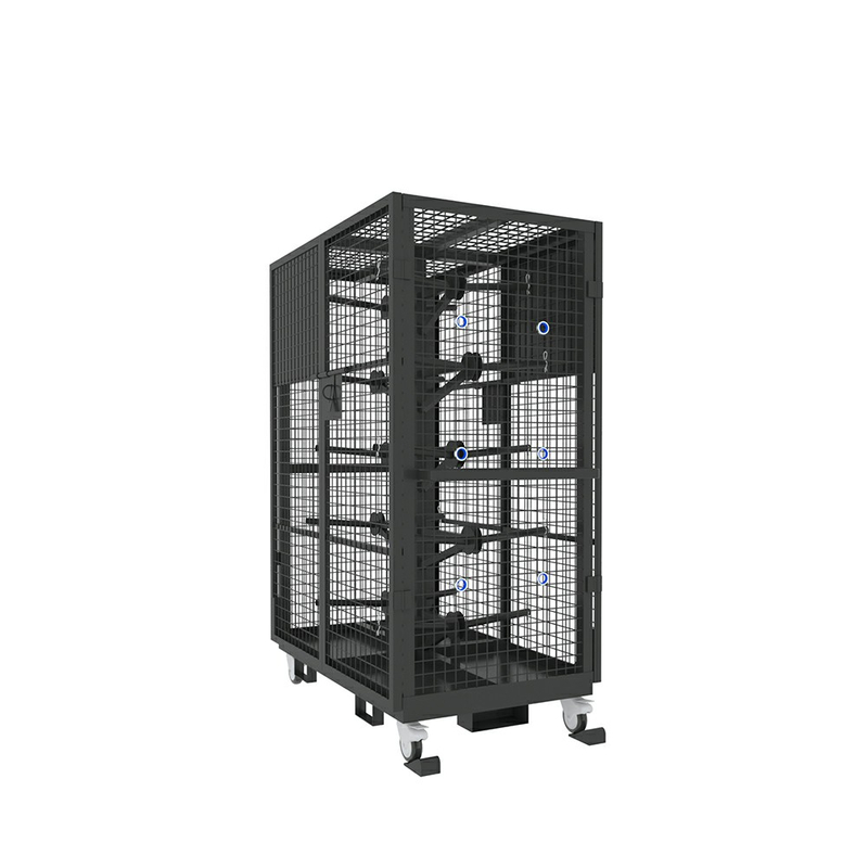 Récipient de chariot de câble de fil haut