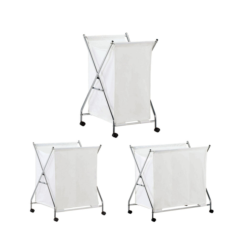 Rack à linge roulant avec panier
