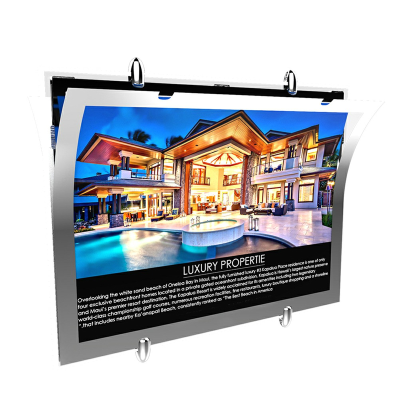 Boîte lumineuse publicitaire ultrathin