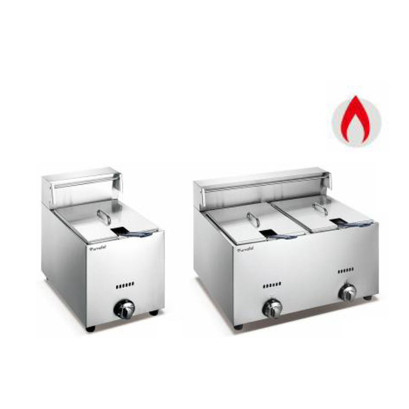 Fryer à gaz électrique commercial
