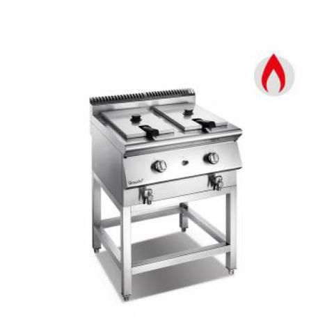 Gas commercial 2 plancher de réservoir Fryer