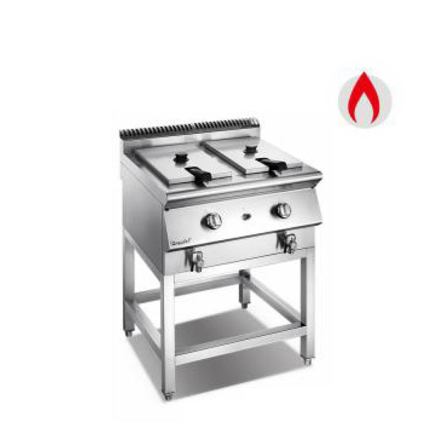 Gas commercial 2 plancher de réservoir Fryer