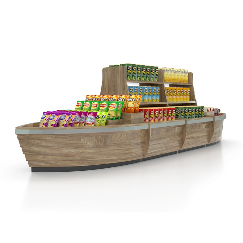 Table de promotion MDF de forme de bateau