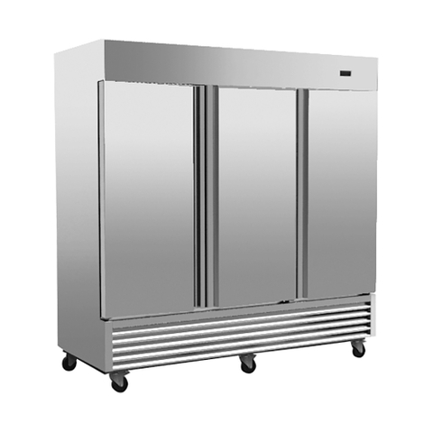 1665L / 3 portes / -12 ℃ à -18 ℃ Réfrigération commerciale de congélateur vertical