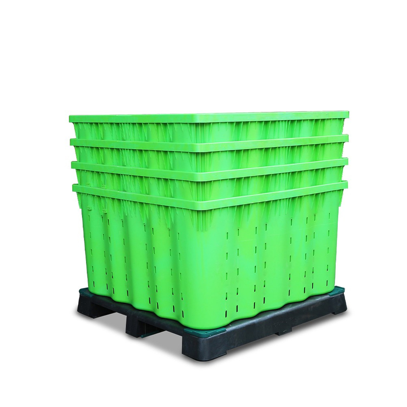 Boîte à palettes en plastique empilable