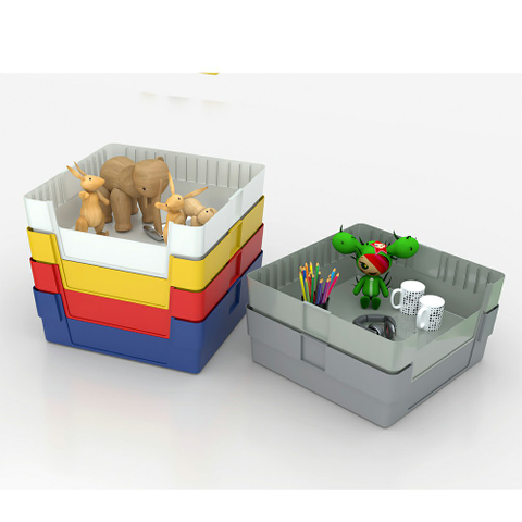 Bac de rangement en plastique