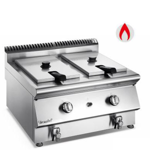 Gas électrique commercial 2 Top Top Fryer Gas électrique