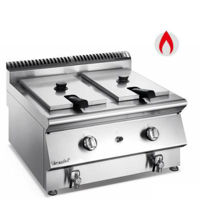 Gas électrique commercial 2 Top Top Fryer Gas électrique