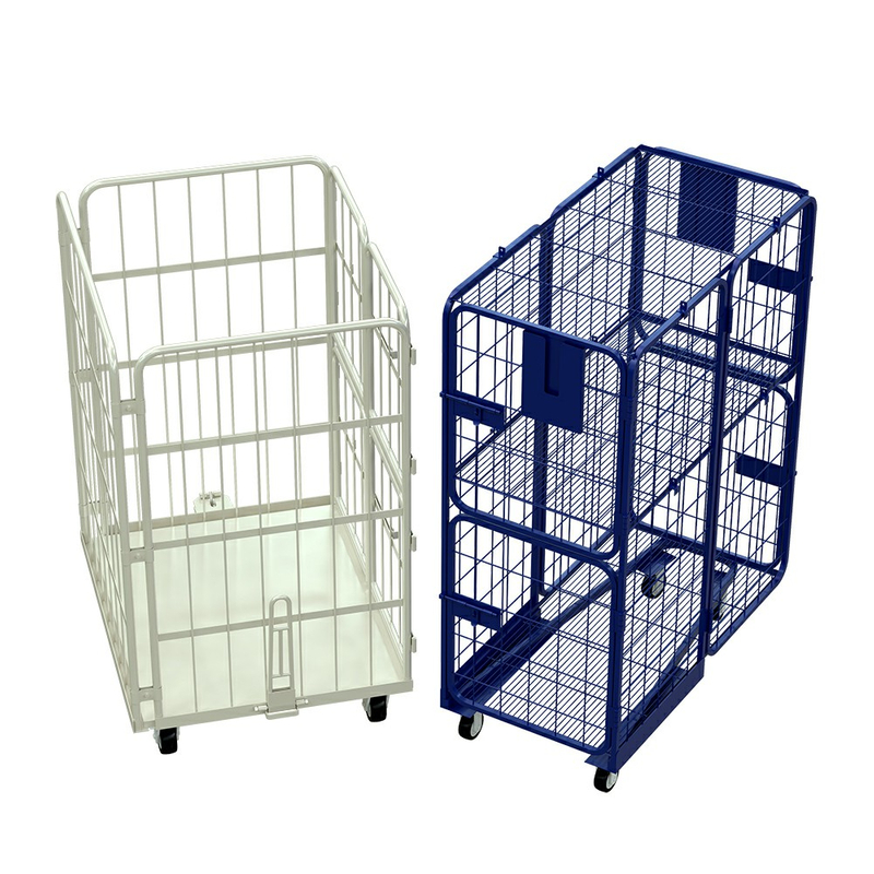 Chariot à cage à double porte à porte à porte double