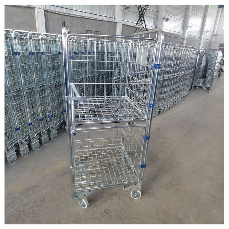 Chariot à cage de rouleau niditable