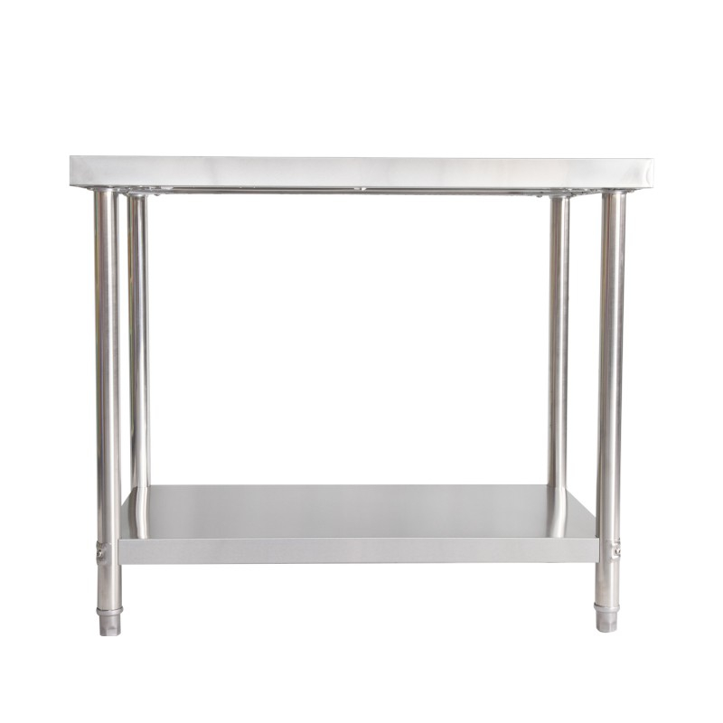 Table commerciale en acier inoxydable