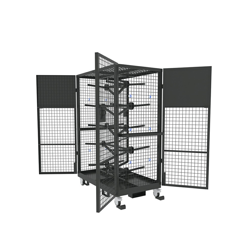 Récipient de chariot de câble de fil haut