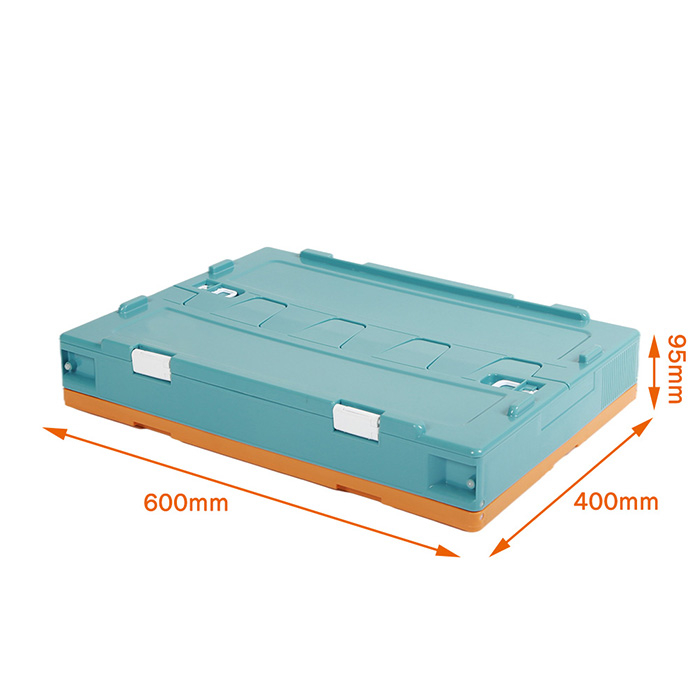 Bac de rangement pliable durable avec couvercle attaché