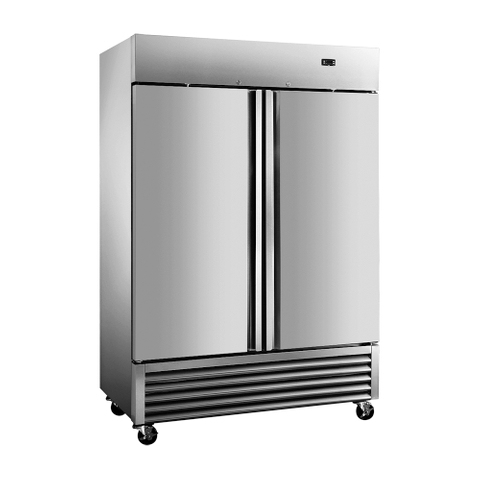 1310L / 2 portes / -22 ℃ à -18 ℃ Réfrigération commerciale de congélateur vertical