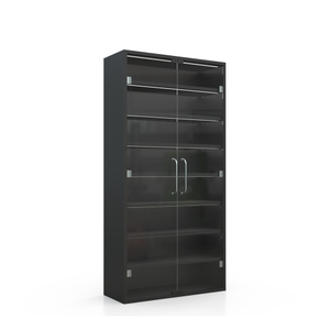 Armoire à rack d'affichage pour cigarette avec porte vitrée