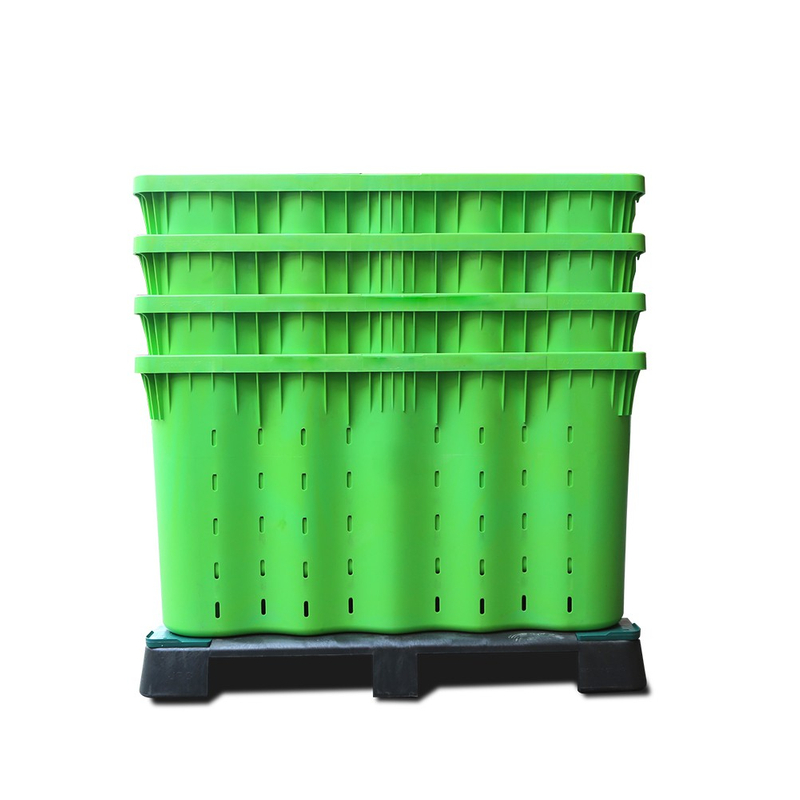 Boîte à palettes en plastique empilable