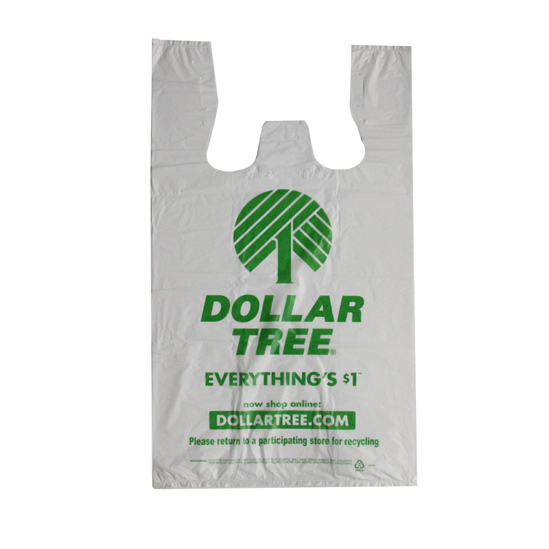 Sac t-shirt en plastique Virgin Resin Recycled Open Open