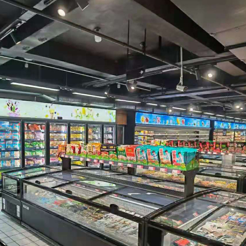 ≤-15 ℃ Affichage des supermarchés congélateur à île combinée