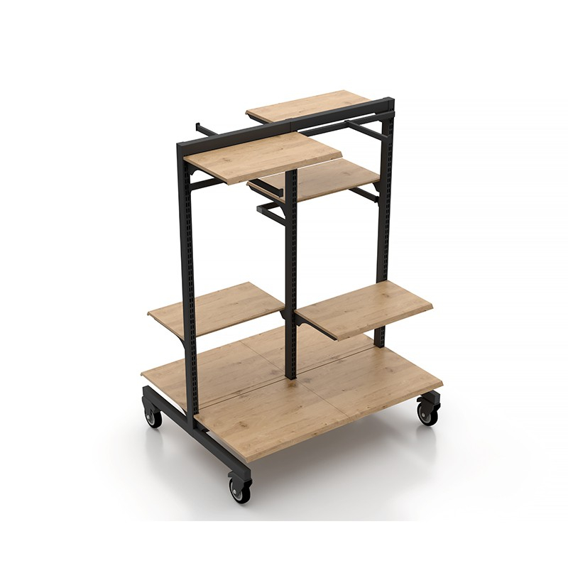 Support de vêtements en bois
