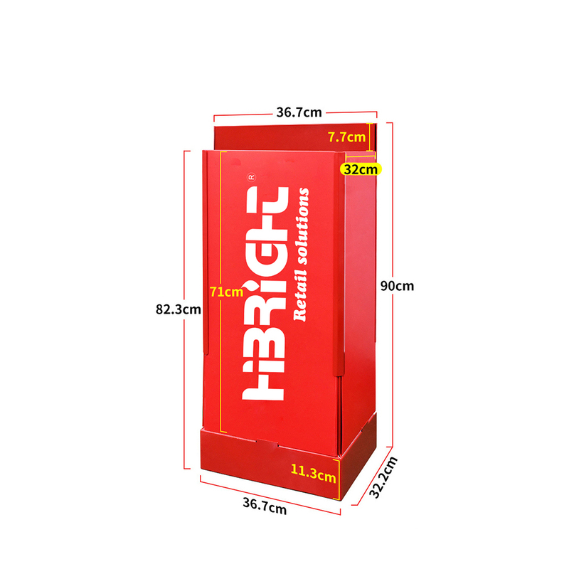 Stand de promotion avec système de poussoir