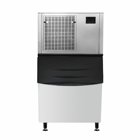 1000-1500 kg / 24h en flocons de type modulaire modulaire à air refroidi à la machine à glace commerciale avec poubelle de rangement