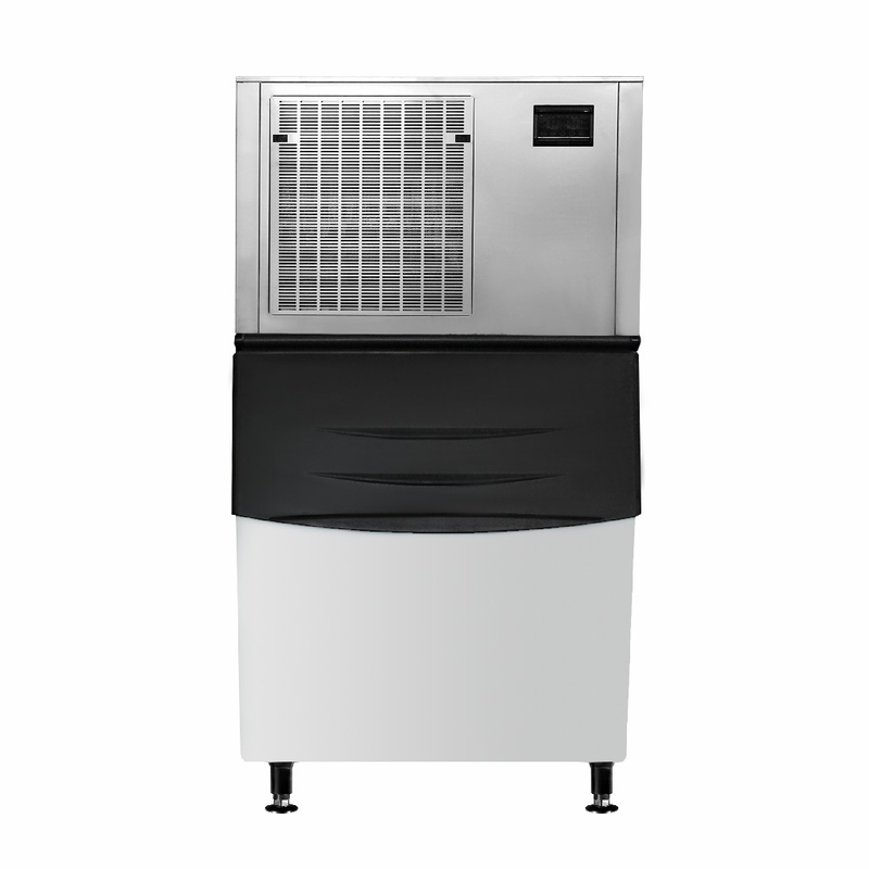1000-1500 kg / 24h en flocons de type modulaire modulaire à air refroidi à la machine à glace commerciale avec poubelle de rangement