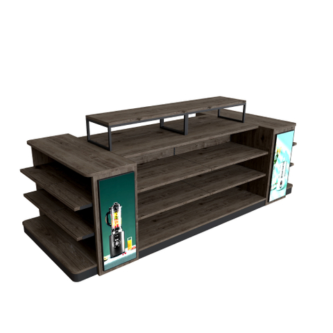 Supermarché en bois.