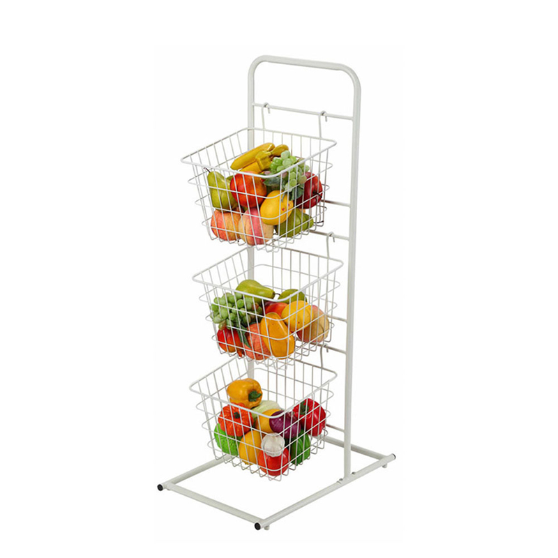 Étagère de panier de rangement de cuisine mobile