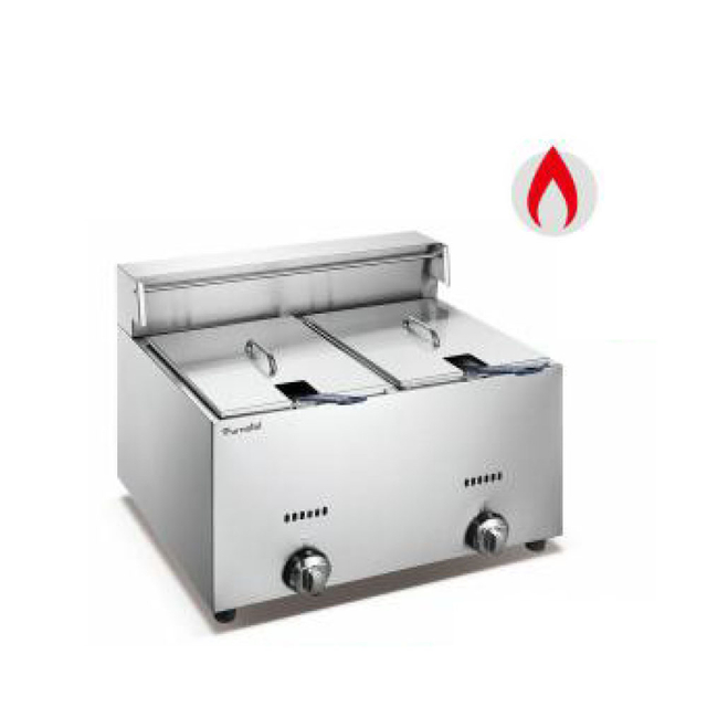 Friteuse à gaz commercial