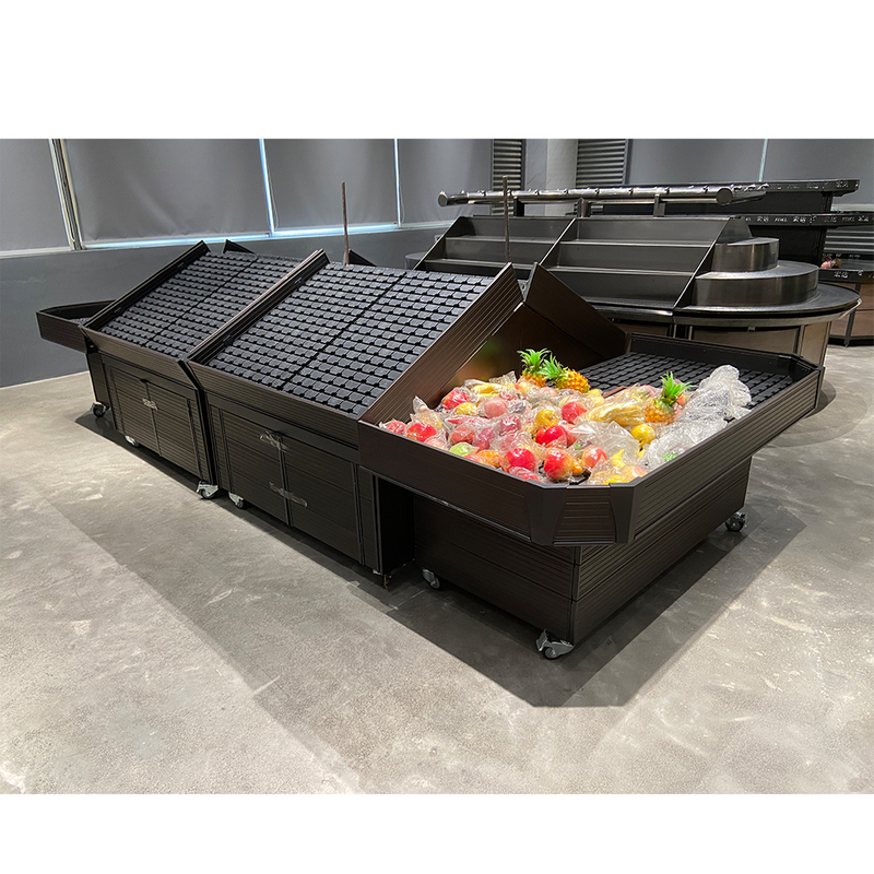 Support de fruits et légumes réglables noirs