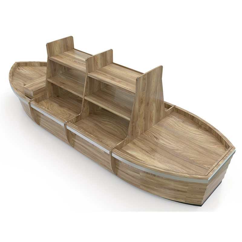 Table de promotion MDF de forme de bateau