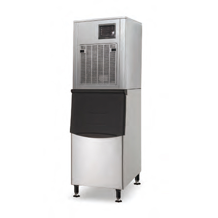 250 kg / 24h Machine à moquette de glace commerciale de type modulaire de type à air avec poubelle de rangement
