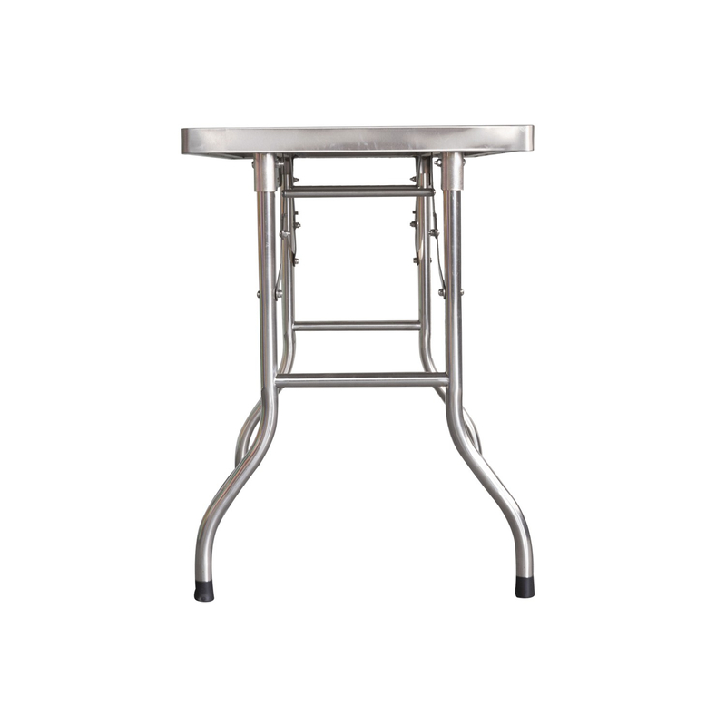 Table de travail en acier inoxydable pliable