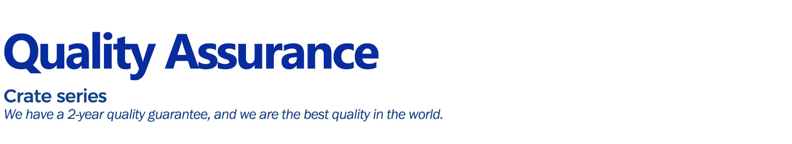 Assurance qualité
