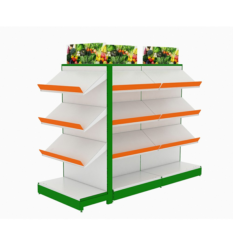 Étagère de supermarché pour les fruits et légumes