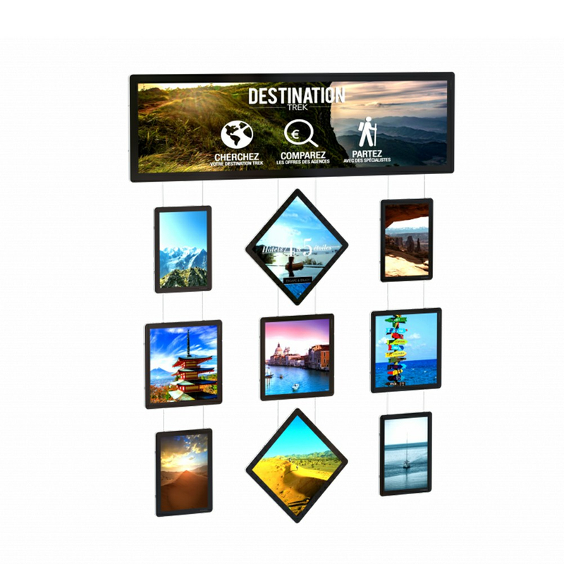 Boîte lumineuse publicitaire ultrathin