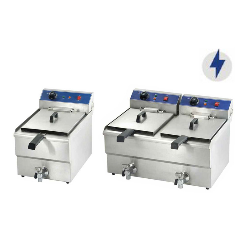 Fryer à gaz électrique commercial