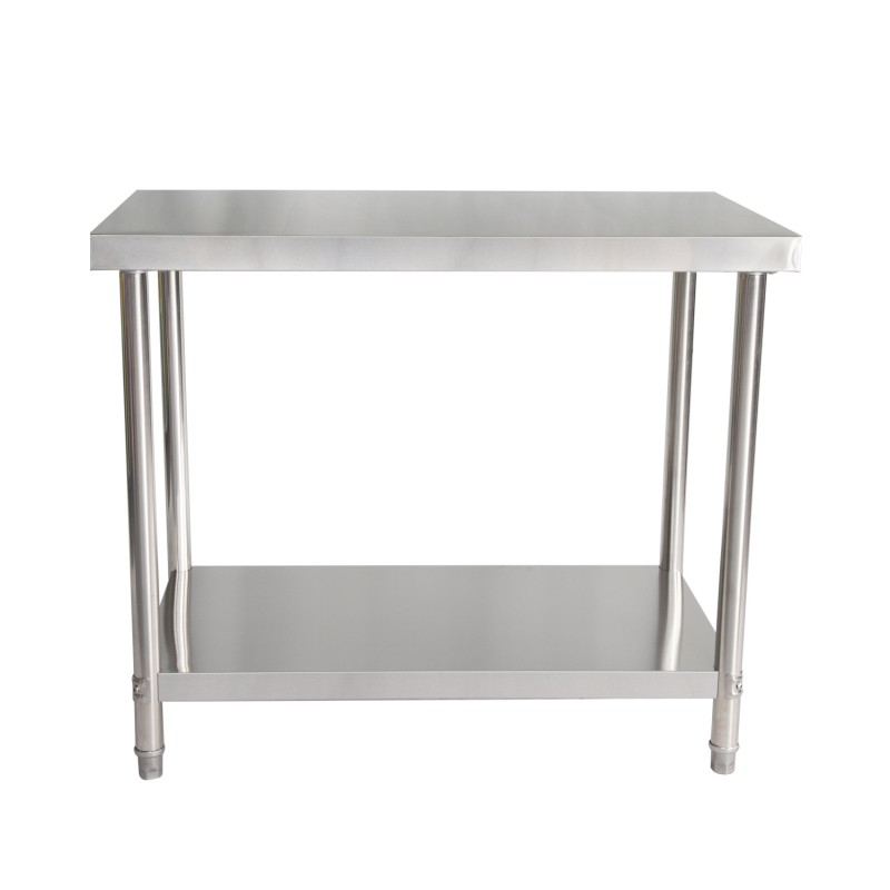 Table commerciale en acier inoxydable